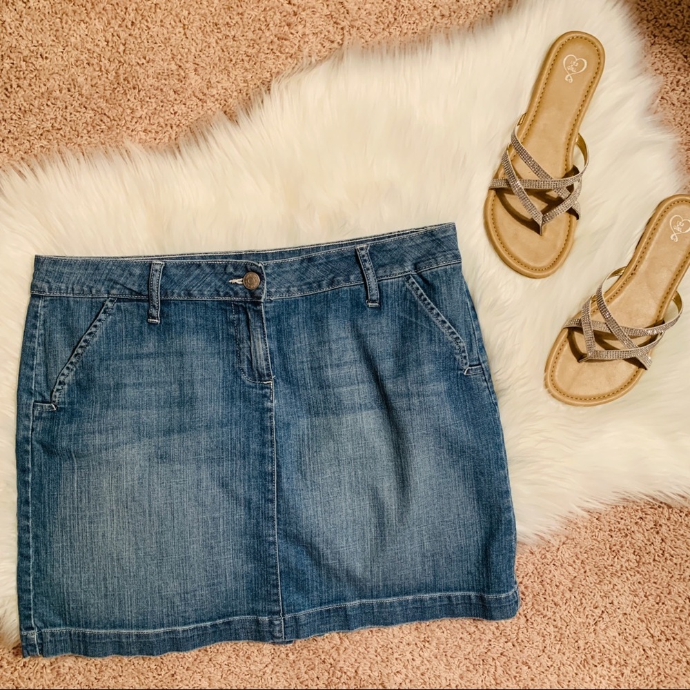 Apt. 9 Plus Size Denim Mini Skirt
